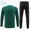 Sudadera De Entrenamiento Manchester United Cremallera De Cuarto 2024-25 Verde - Niño